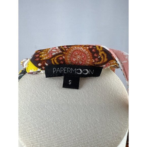 Papermoon Womens Patchwork Sleeveless Blouse Size S - Picture 3 of 6